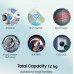 Washing Machine: Samsung 12 kg, 5 star, Eco Bubble Technology, AI Control , Wi-Fi, Digital Inverter Motor, Fully-Automatic Front Load Washing Machine Appliance (WW12T504DAB/TL, Hygiene Steam, Black Caviar)